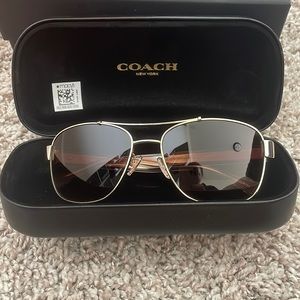 Coach aviator sunglasses
